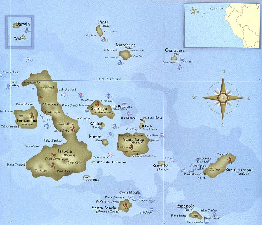 GALAPAGOS MAP